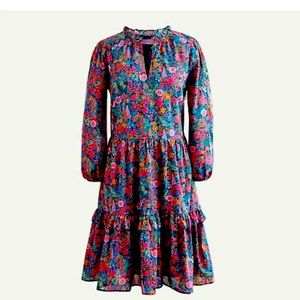 J Crew Liberty ruffled dress